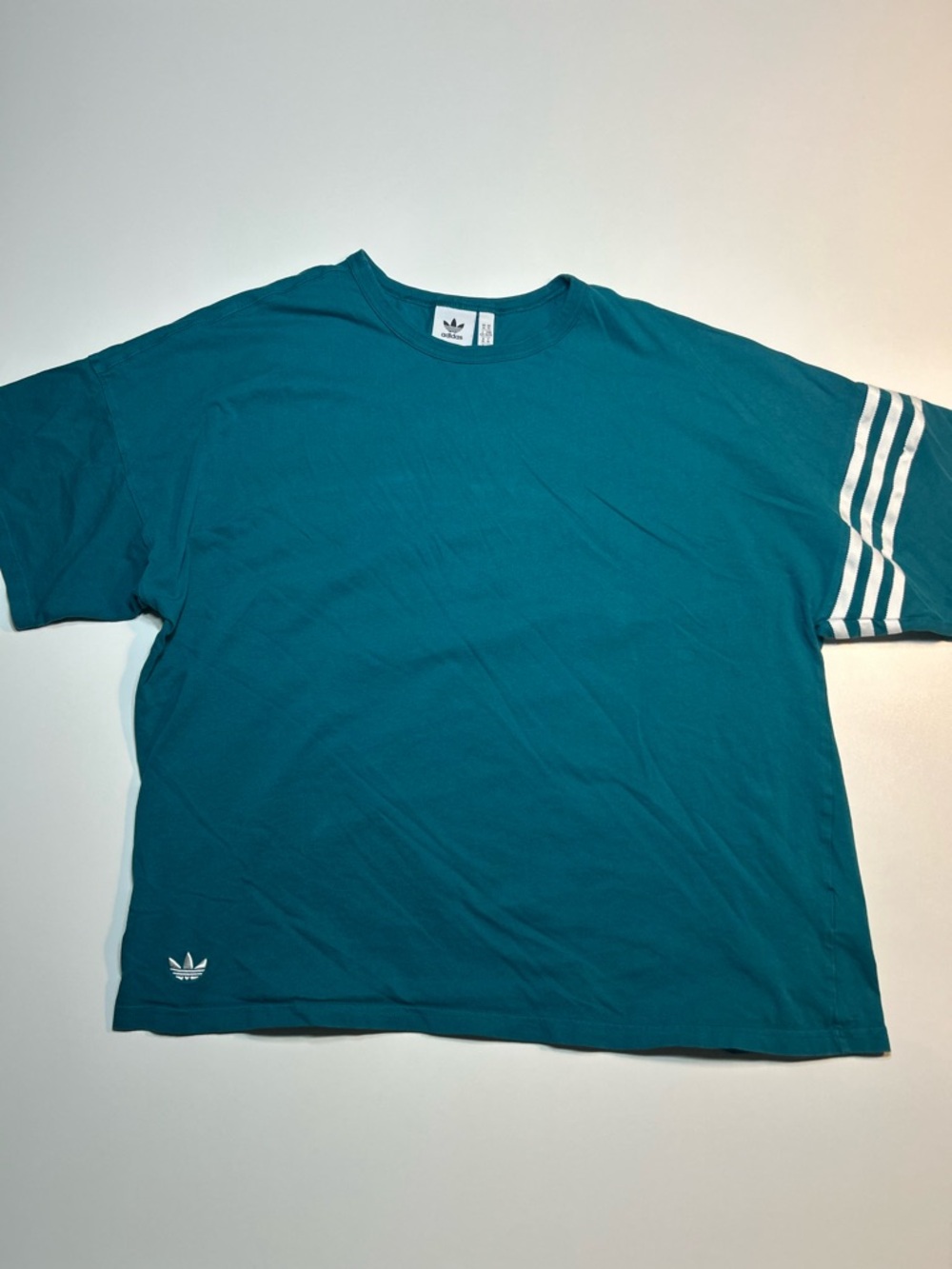 adidas Originals Men’s Neuclassics Adicolor Oversized Tee Legacy Teal
